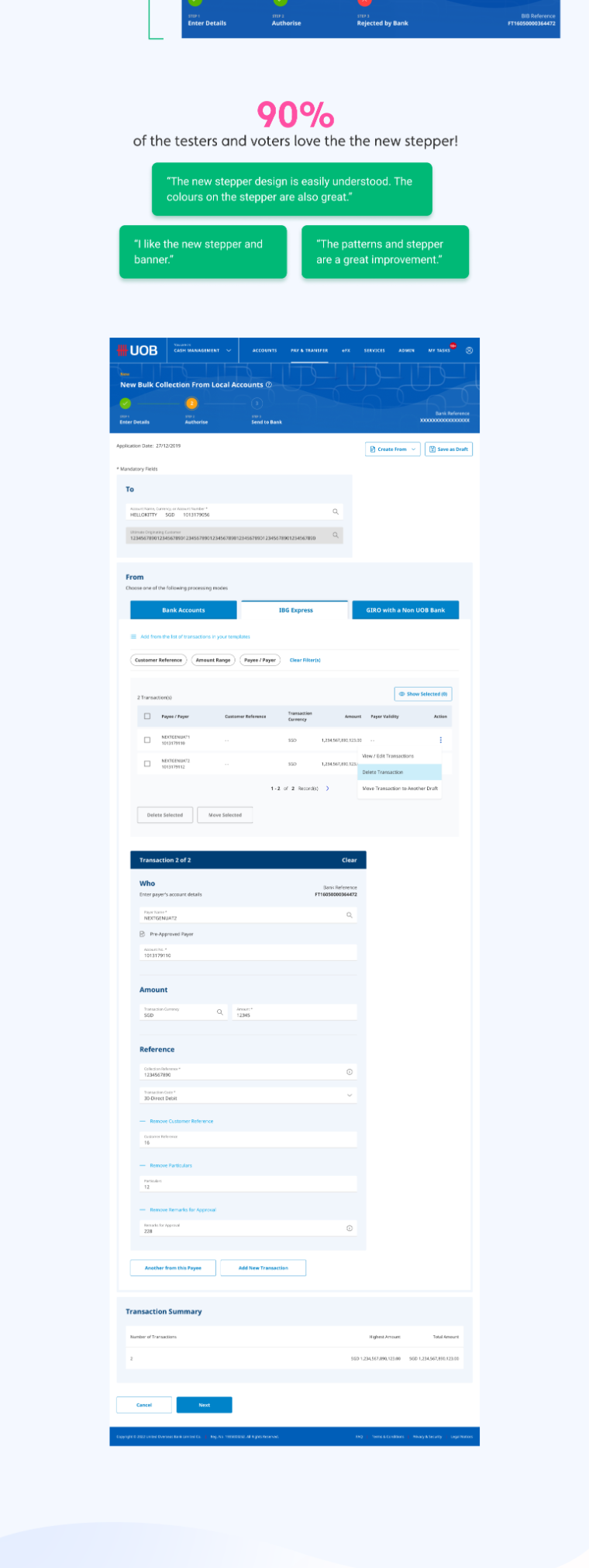 Presentation deck: combination and survey feedback